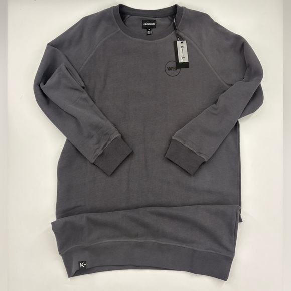 Kingland Boston Ladies Oversize Sweater Grey - Picture 6 of 9